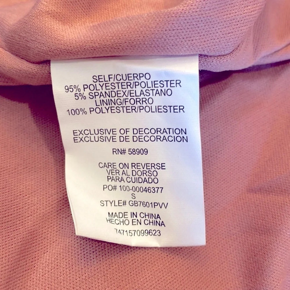 Gianni Bini Velvet Glitzy Daze One Shoulder Ruffle Dress Blush Pink Small - Picture 6 of 9